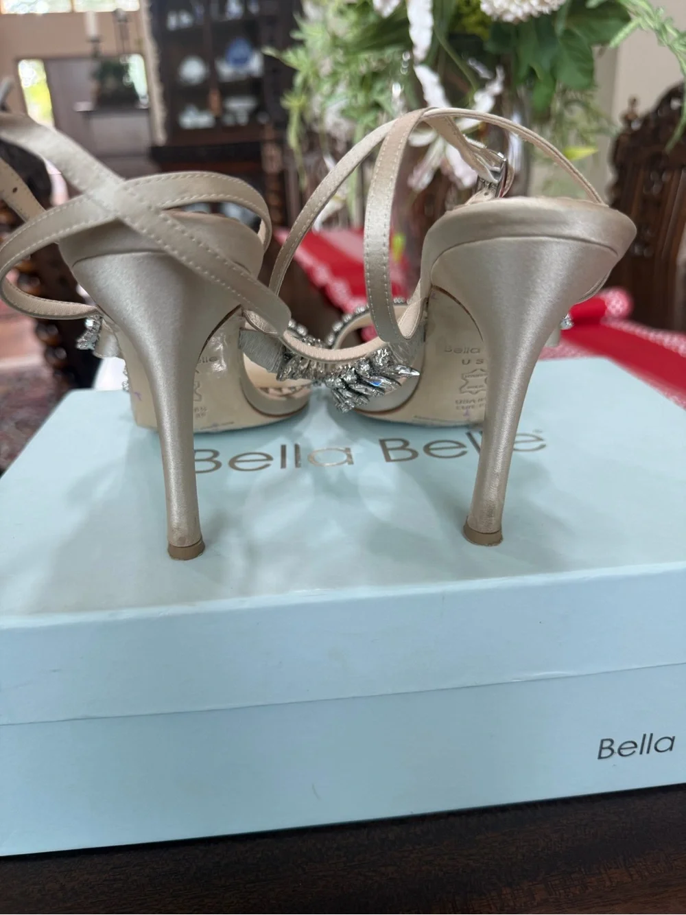 Bella Belle Bridal Crystal-Embellished Ankle-Strap Sandal - Women